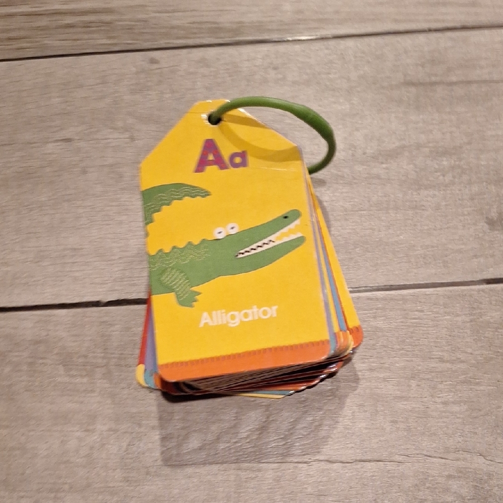 🍁Alphabet Flash Cards with Ring🍦